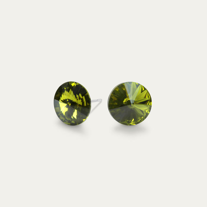 mila-green-olivine-8.3mm-stud-earrings