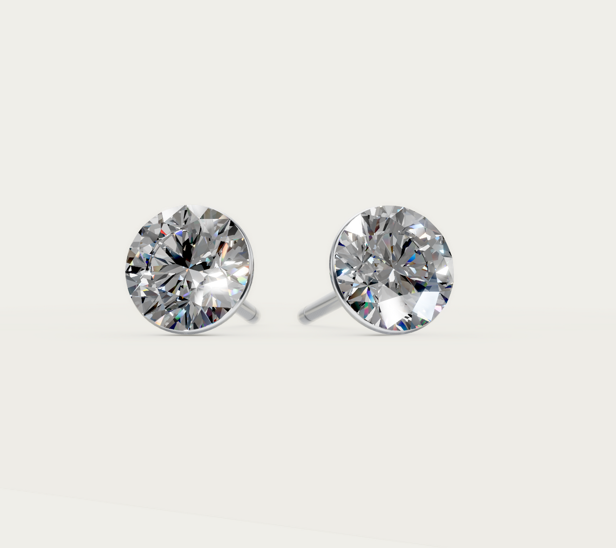 Clara - Fucshia - 4mm Pink Color Crystal - Hypoallergenic Stainless Steel Stud Earring - Seona