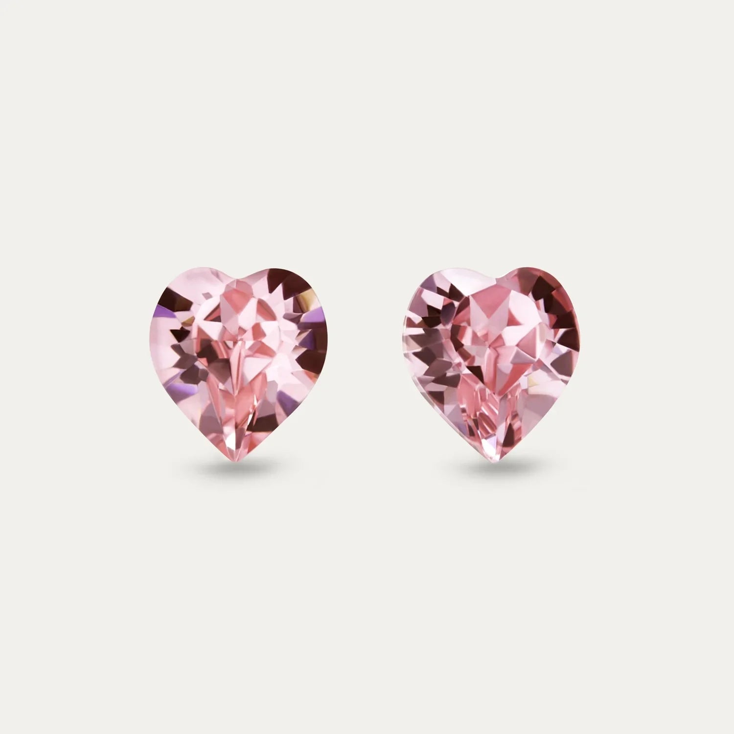 Ciella - Pink - Light - Rose - 8mm - Stud - Earring