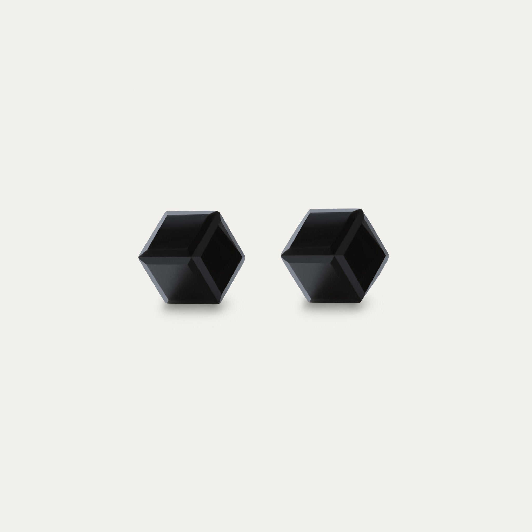 Irene - Jet Black - 4mm Black Color Cubic Crystal - Hypoallergenic Stainless Steel Stud Earring - Earrings - irene - cubic - 4mm - 280 - jet - Seona