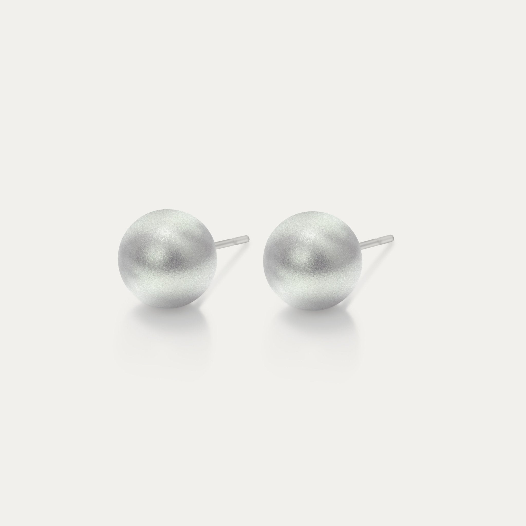 Perla - Iridescent Dove Grey 6mm Pearl - Hypoallergenic Stainless Steel Stud Earring - Pearl Earrings - perla - 954 - IR - dove - grey - pearl - 6mm - Seona