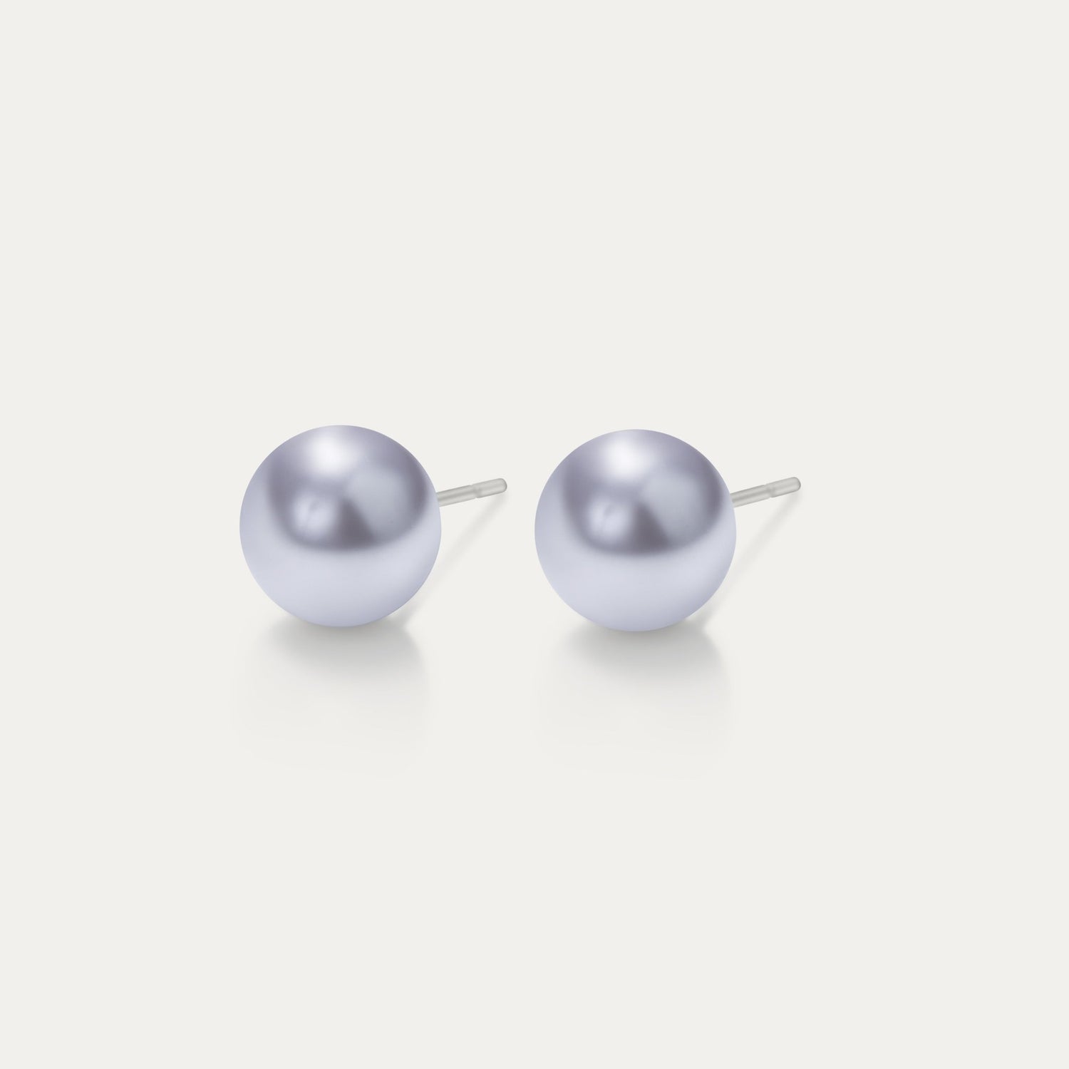 Perla - Lavender 6mm Pearl - Hypoallergenic Stainless Steel Stud Earring - Pearl Earrings - perla - 524 - lavender - pearl - 6mm - Seona