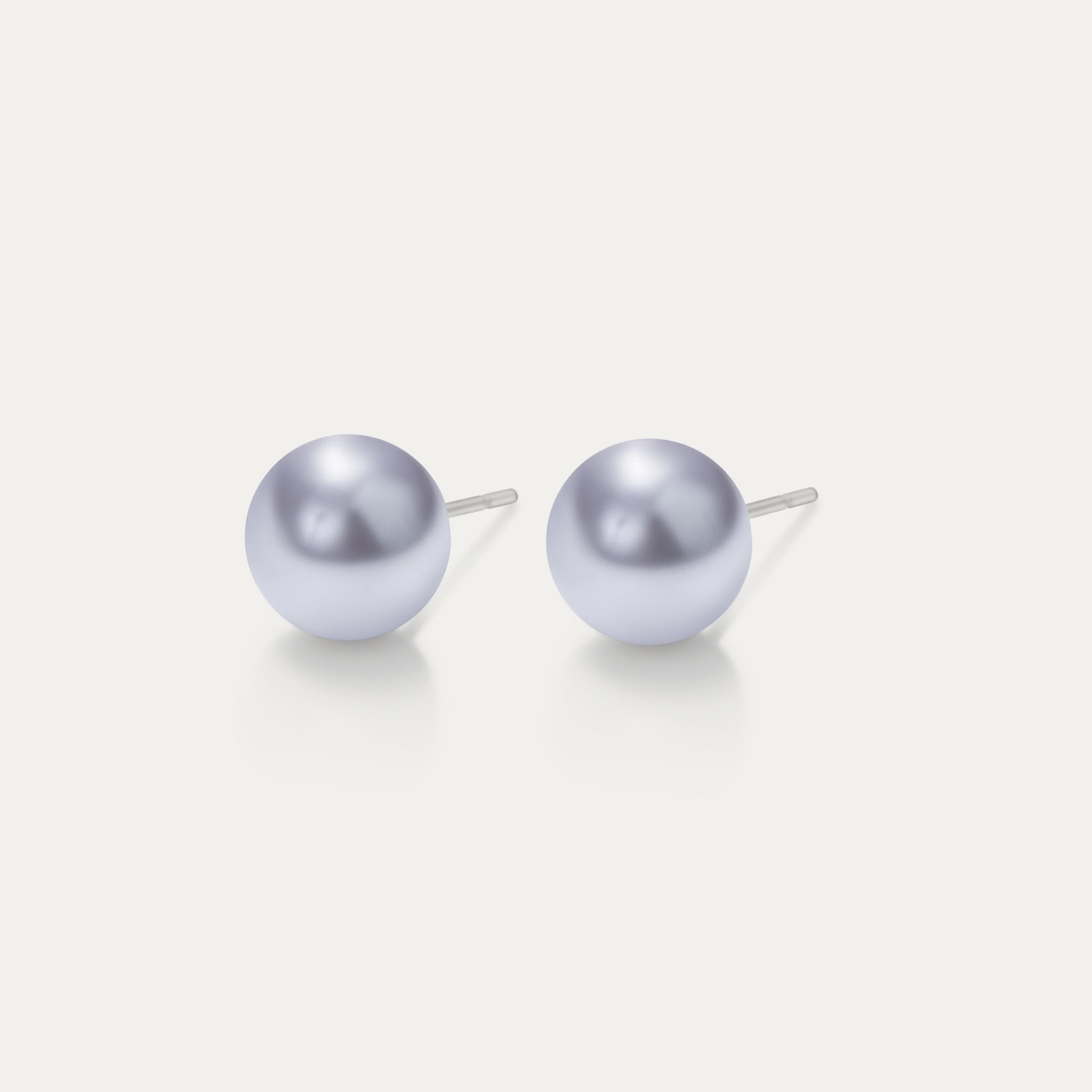 Perla - Lavender 6mm Pearl - Hypoallergenic Stainless Steel Stud Earring - Pearl Earrings - perla - 524 - lavender - pearl - 6mm - Seona