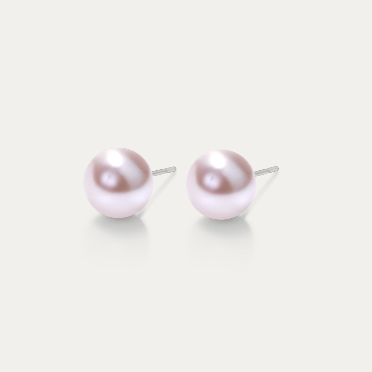 Perla - Rosaline 6mm Pearl - Hypoallergenic Stainless Steel Stud Earring - Pearl Earrings - perla - 294 - rosalie - pearl - 6mm - Seona