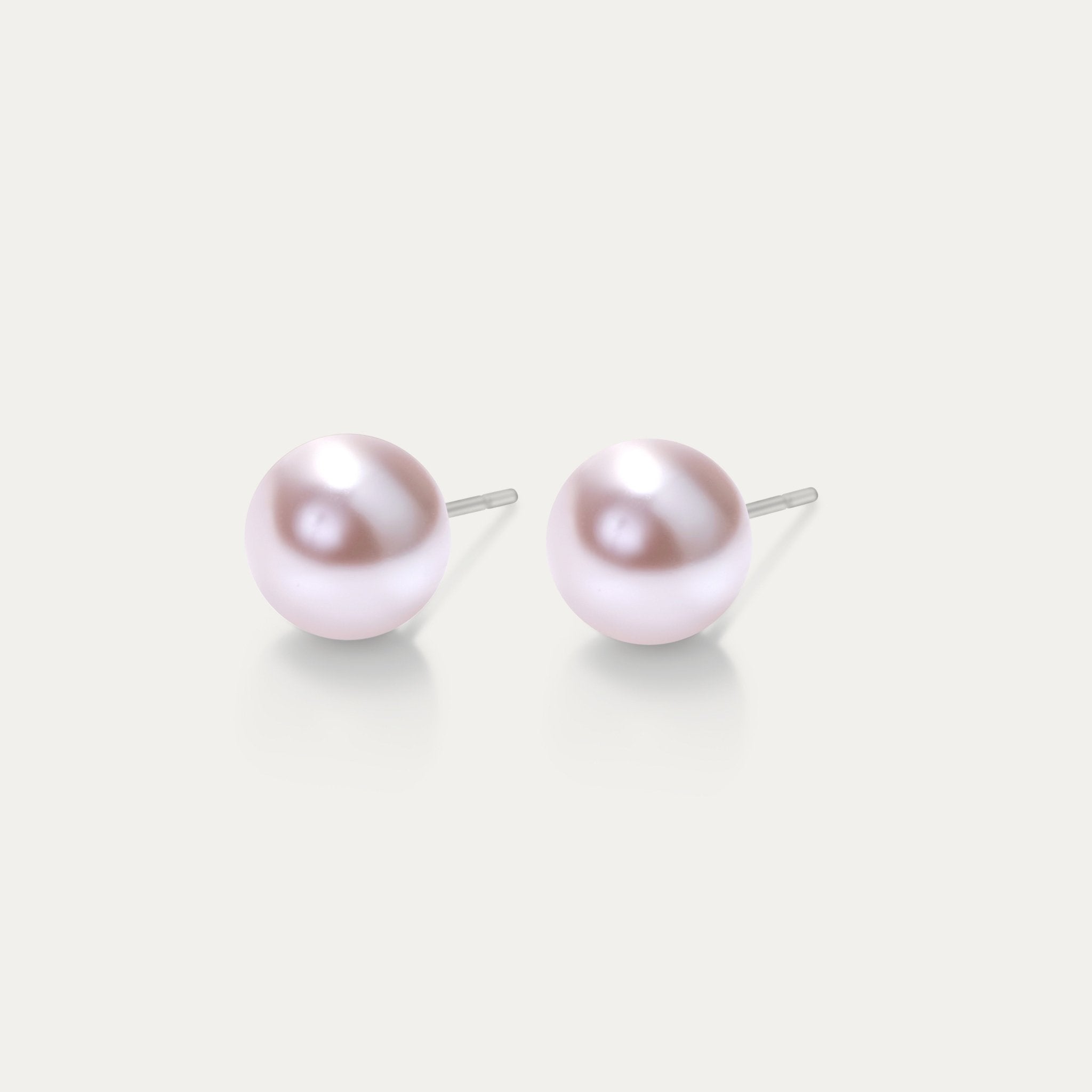 Perla - Rosaline 6mm Pearl - Hypoallergenic Stainless Steel Stud Earring - Pearl Earrings - perla - 294 - rosalie - pearl - 6mm - Seona