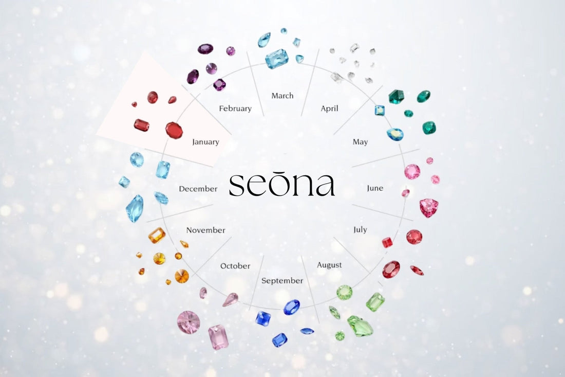 January Siam Birthstone Jewelry - Seona