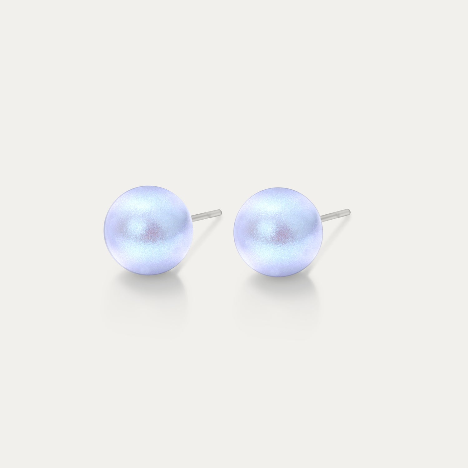 Perla - Iridescent Dreamy Blue 6mm Pearl - Hypoallergenic Stainless Steel Stud Earring