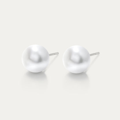 Perla - Perle blanche 10 mm - Boucles d&