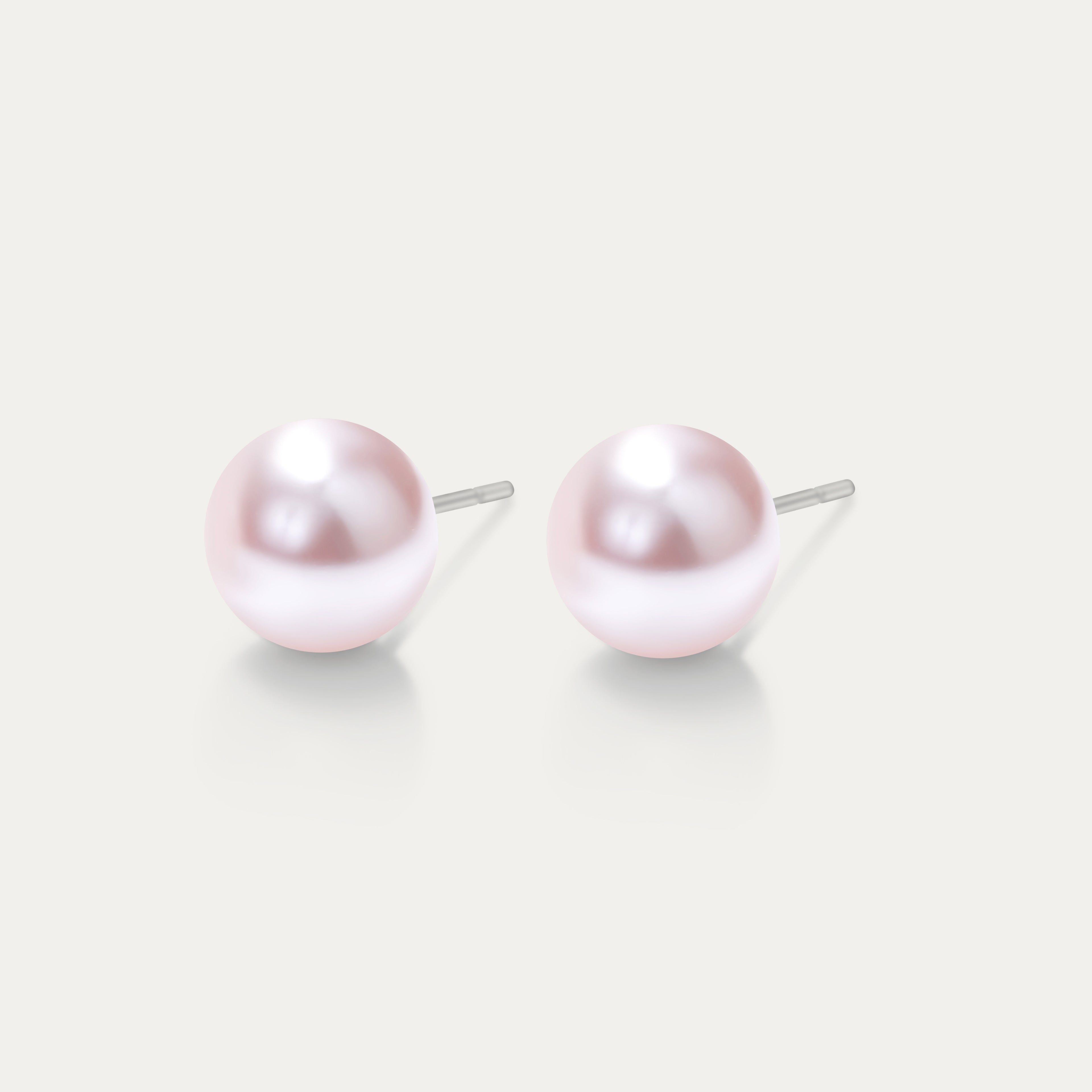 Perla - Rosaline 8mm Pearl - Boucles d&