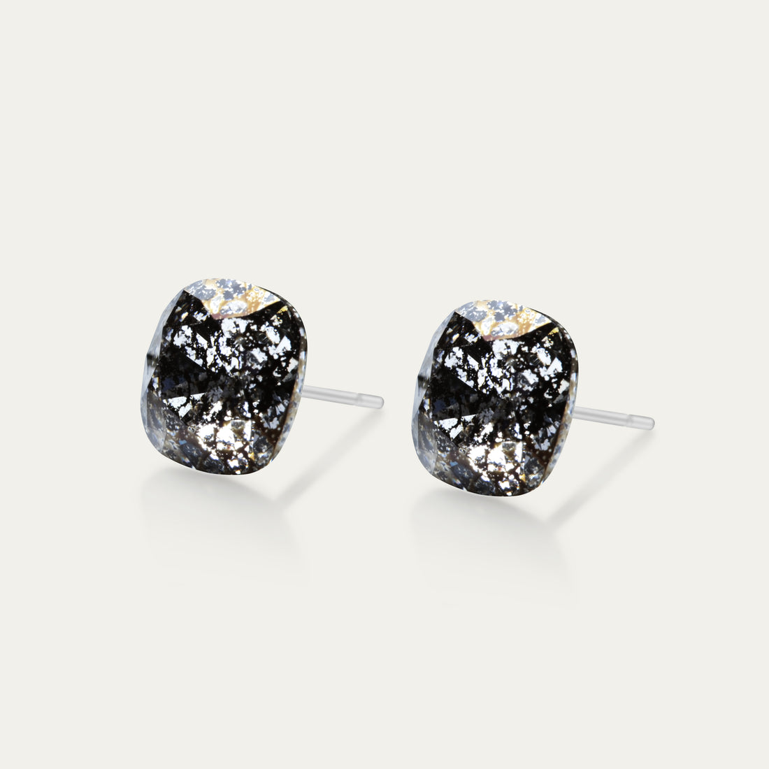 Sophia - Patine Noire - Coussin Cristal Couleur Noire 10mm - Boucles d&
