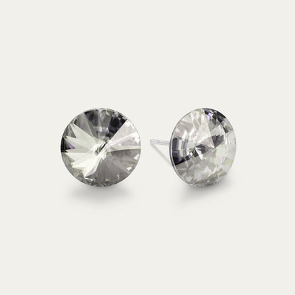 Ella - Silver Shade - Cristal couleur argent 10 mm - Boucles d&