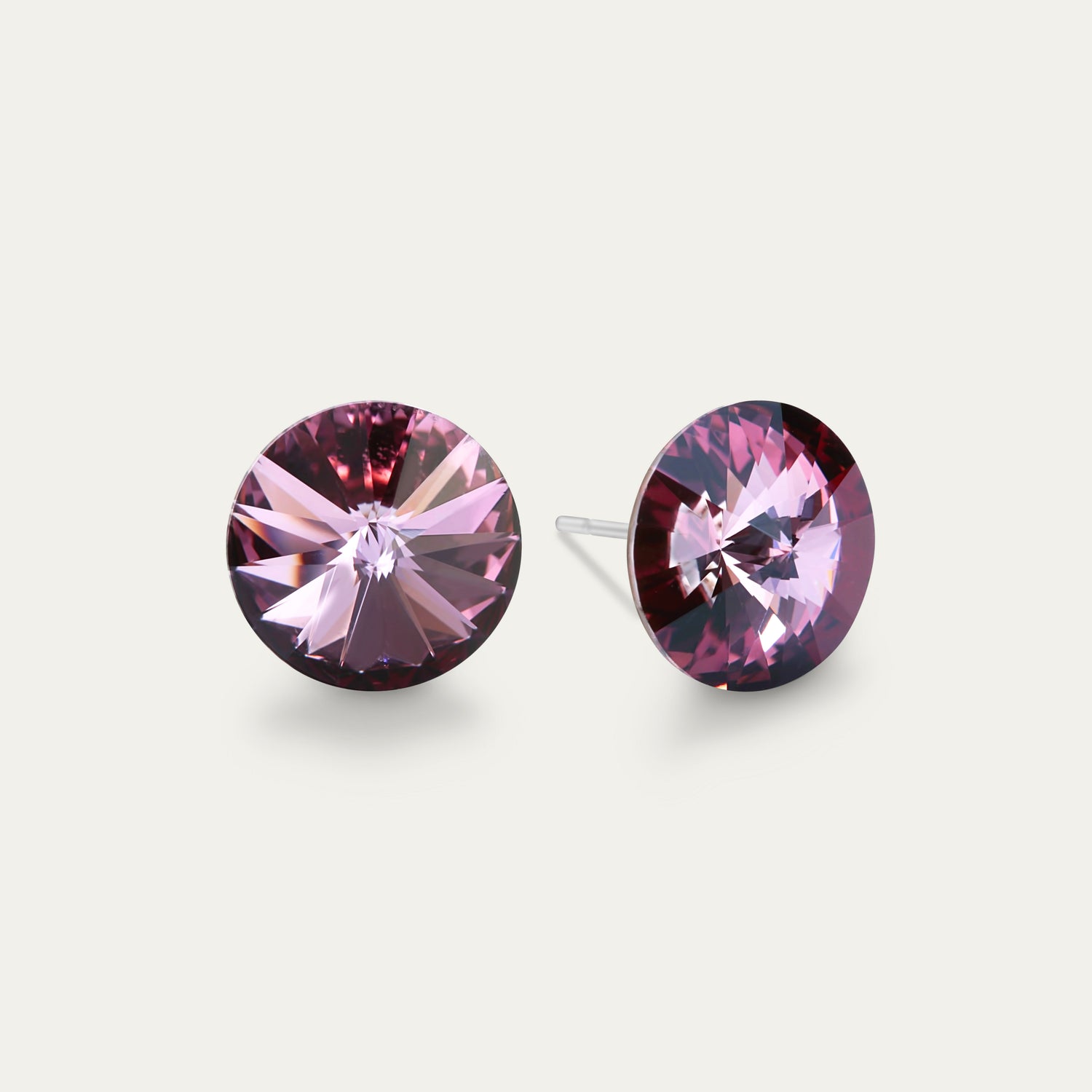 Ella - Rose antique - Cristal rose de 10 mm - Boucles d&