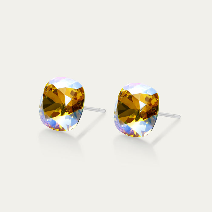 sophia-yellow-iridescent -iridescent-light-topaz-10mm-stud-earrings