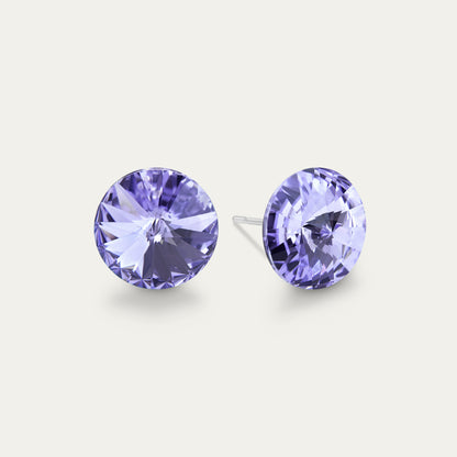 Ella - Provence Lavender - Cristal violet 10 mm - Boucles d&