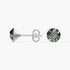 Aurora Crystal Stud Earrings - Black Diamond - Seona