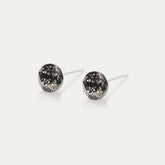 Aurora - Black Patina - 6mm Black & Patina Color Crystal - Hypoallergenic Stainless Steel Stud Earring - Earrings - Aurora - Xirius - 6 - 898 - BLK - Patina - Seona