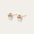 Aurora - Champagne - 6mm Beige Color Crystal - 18K Rose Gold Post - Hypoallergenic Stainless Steel Stud Earring - Earrings - Aurora - Xirius - 6 - 391 - Silk - RG - Seona