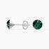 Aurora Crystal Stud Earrings - Emerald - Seona