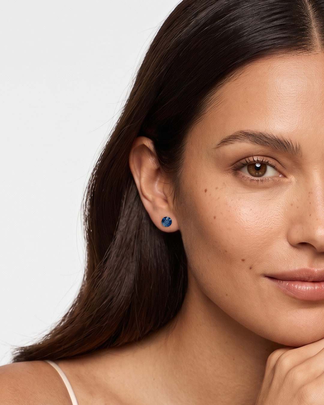 Aurora Crystal Stud Earrings - Montana