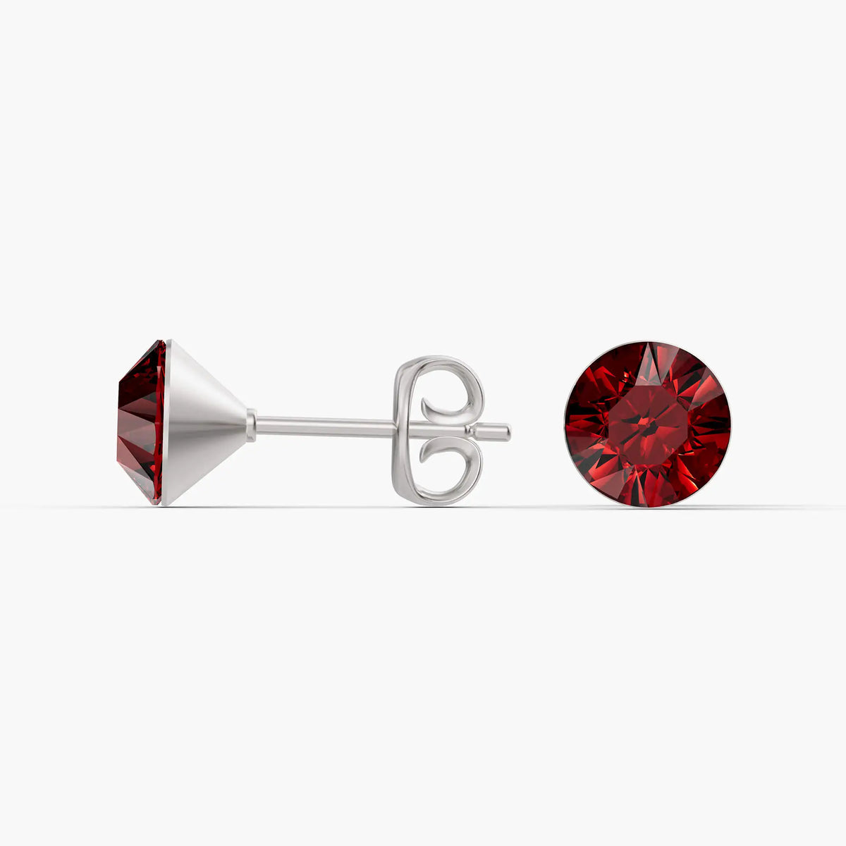 Aurora Crystal Stud Earrings - Siam