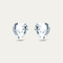 Ciella - Crystal - 8mm - Clear - White - Color - Crystal - Heart - Hypoallergenic - Stainless - Steel - Stud - Earring - 182219