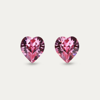 Ciella - Pink - Rose - 8mm - Stud - Earring
