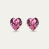 Ciella - Rose - 8mm Pink Color Crystal Heart - Hypoallergenic Stainless Steel Stud Earring - Earrings - Ciella - heart - 209 - rose - 8mm - Seona