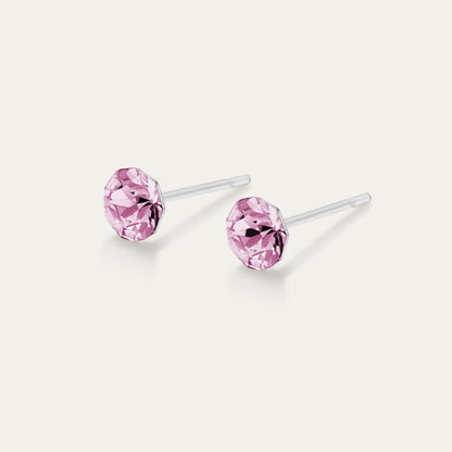 Clara - Light Amethyst - 4mm Purple &amp; Light Purple Color Crystal - Hypoallergenic Stainless Steel Stud Earring - Earrings - Clara - Xirius - 4 - 212 - Light - Amethyst - Seona