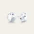 Ella - Clear - 10mm White & Clear Color Crystal - Hypoallergenic Stainless Steel Stud Earring - Earrings - Ella - Rivoli - 10 - 001 - Crystal - Seona