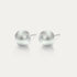 Perla - Iridescent Dove Grey 8mm Pearl - Hypoallergenic Stainless Steel Stud Earring - Pearl Earrings - perla - 954 - IR - dove - grey - pearl - 8mm - Seona