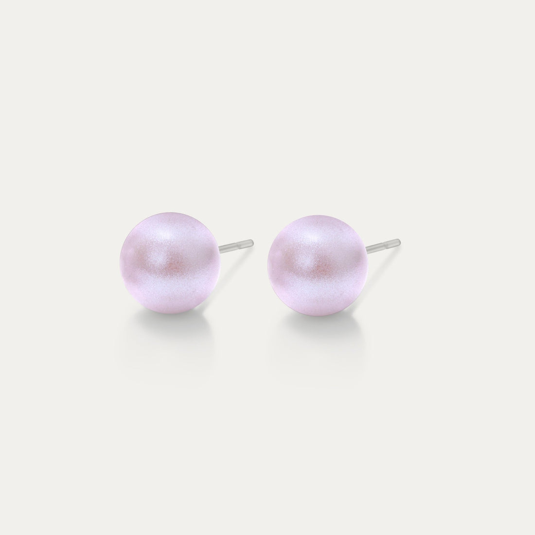 Perla - Iridescent Dreamy Rose 6mm Pearl - Hypoallergenic Stainless Steel Stud Earring - Pearl Earrings - perla - 2025 - IR - dreamy - rose - pearl - 6mm - Seona