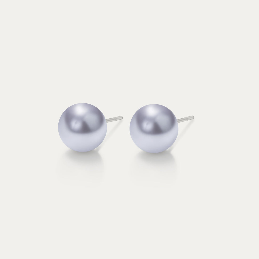 Perla - Lavender 6mm Pearl - Hypoallergenic Stainless Steel Stud Earring - Pearl Earrings - perla - 524 - lavender - pearl - 6mm - Seona