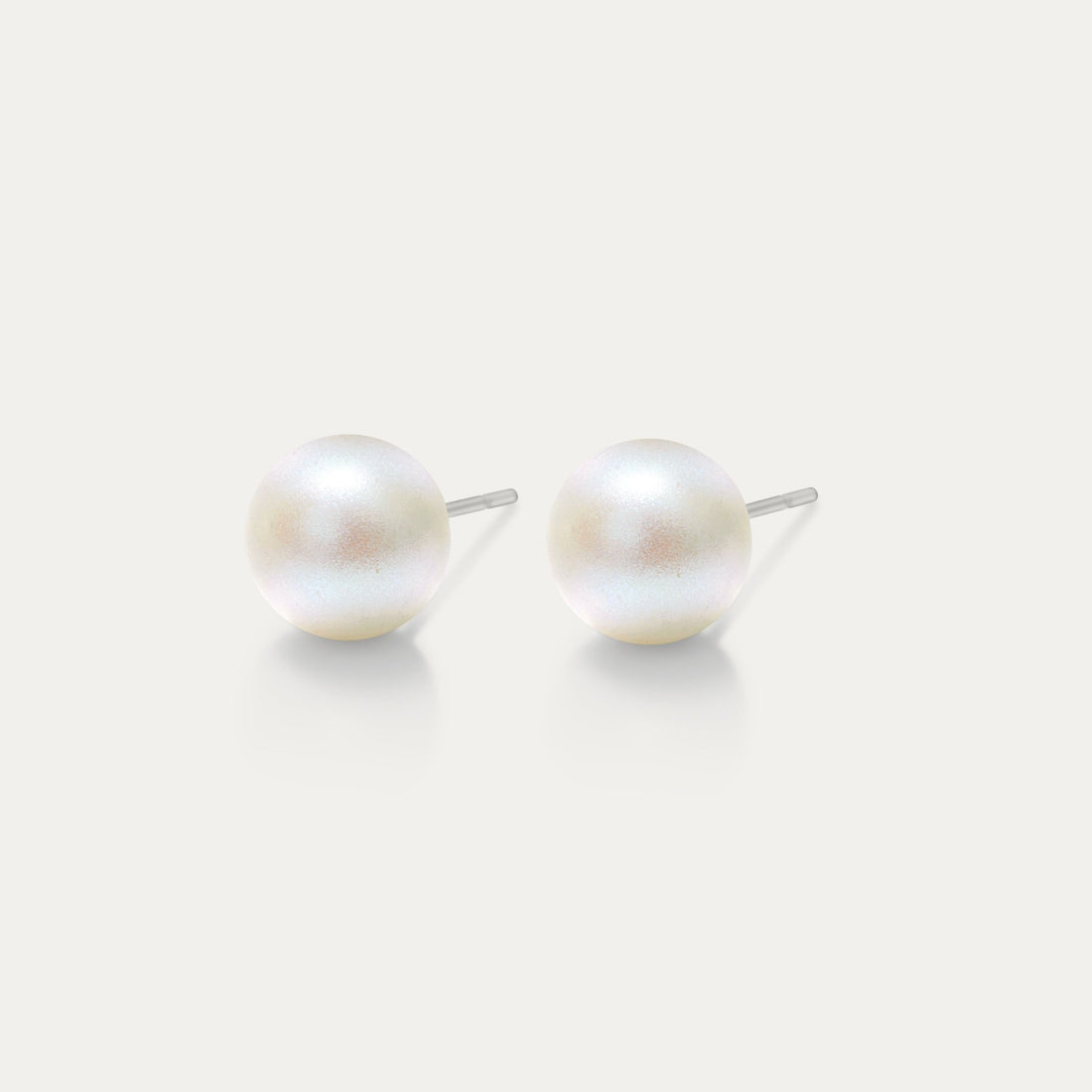 Perla - Pearlesecent White 6mm Pearl - Hypoallergenic Stainless Steel Stud Earring - Pearl Earrings - perla - 969 - PL - whitepearl - 6mm - Seona